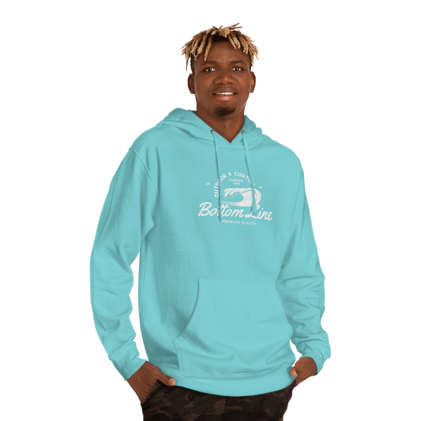 Wave Barrel Front Design Hoodie