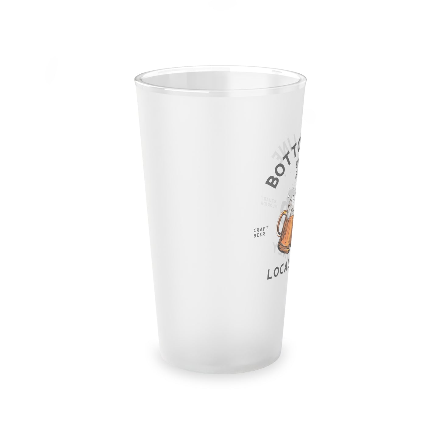 Brew Hall 16oz Frosted Pint Glass