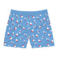 Sailboat & Palm Swim Trunks