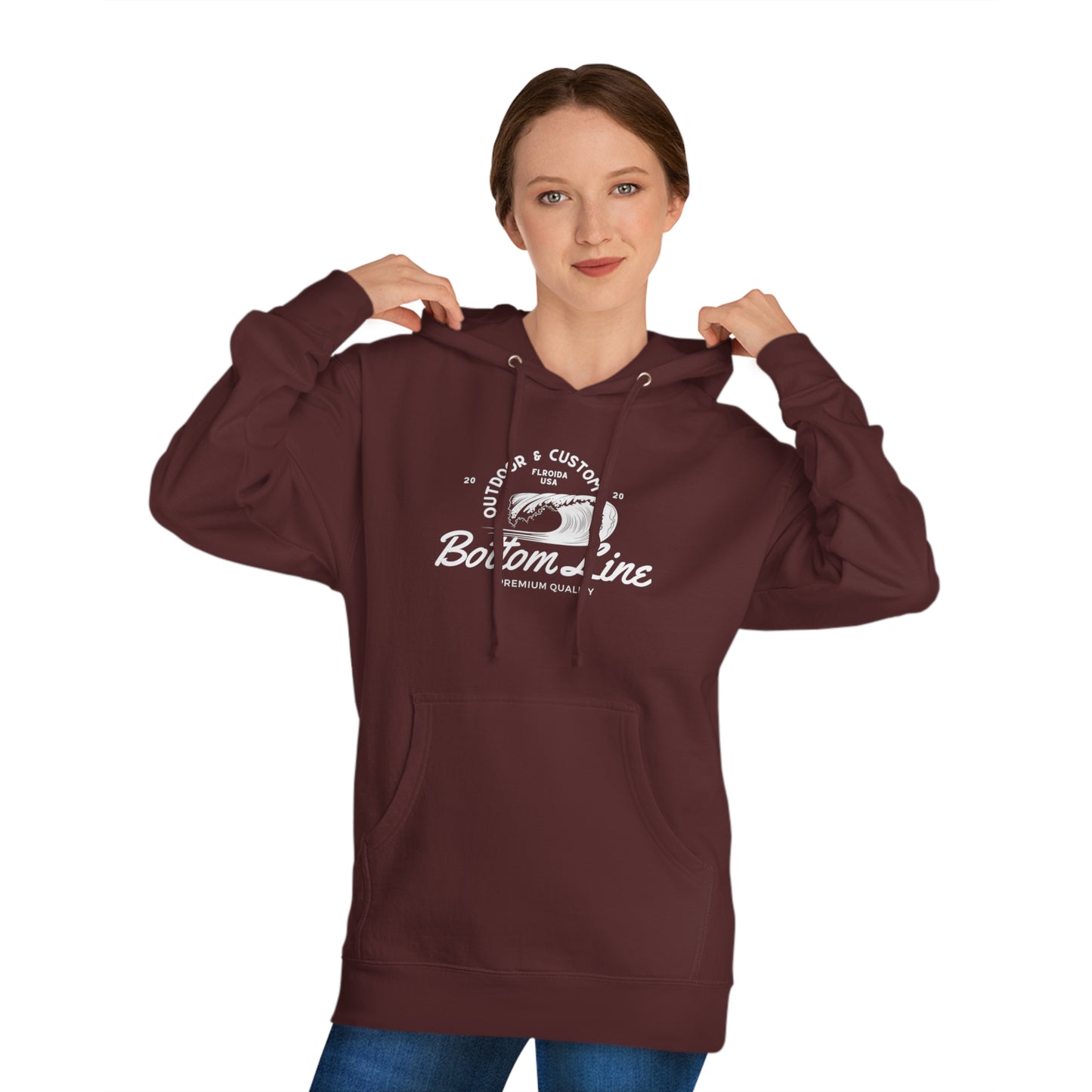 Wave Barrel Front Design Hoodie