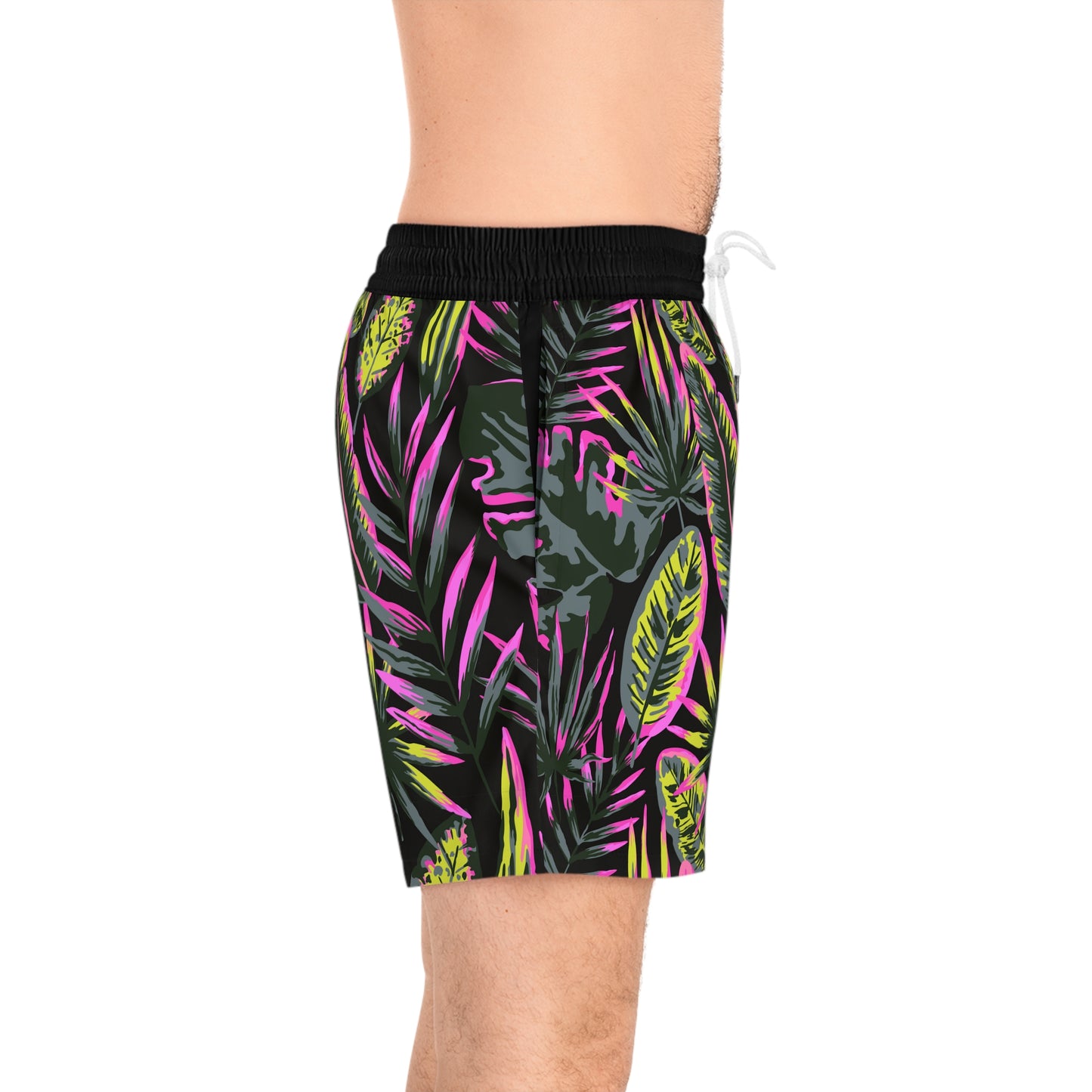 Neon Leaf Swim Trunks