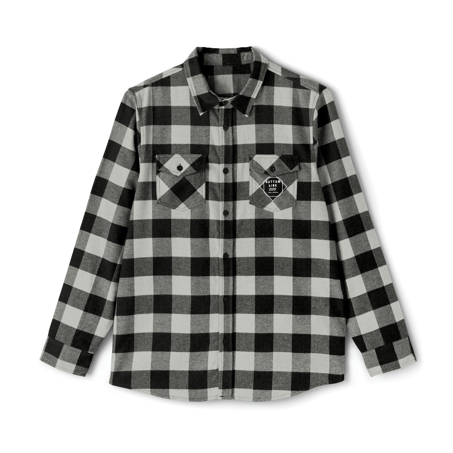 White Logo Flannel Shirt