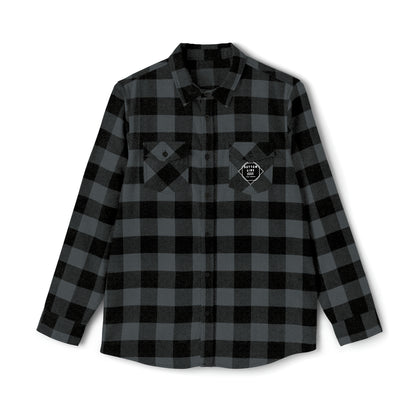 White Logo Flannel Shirt