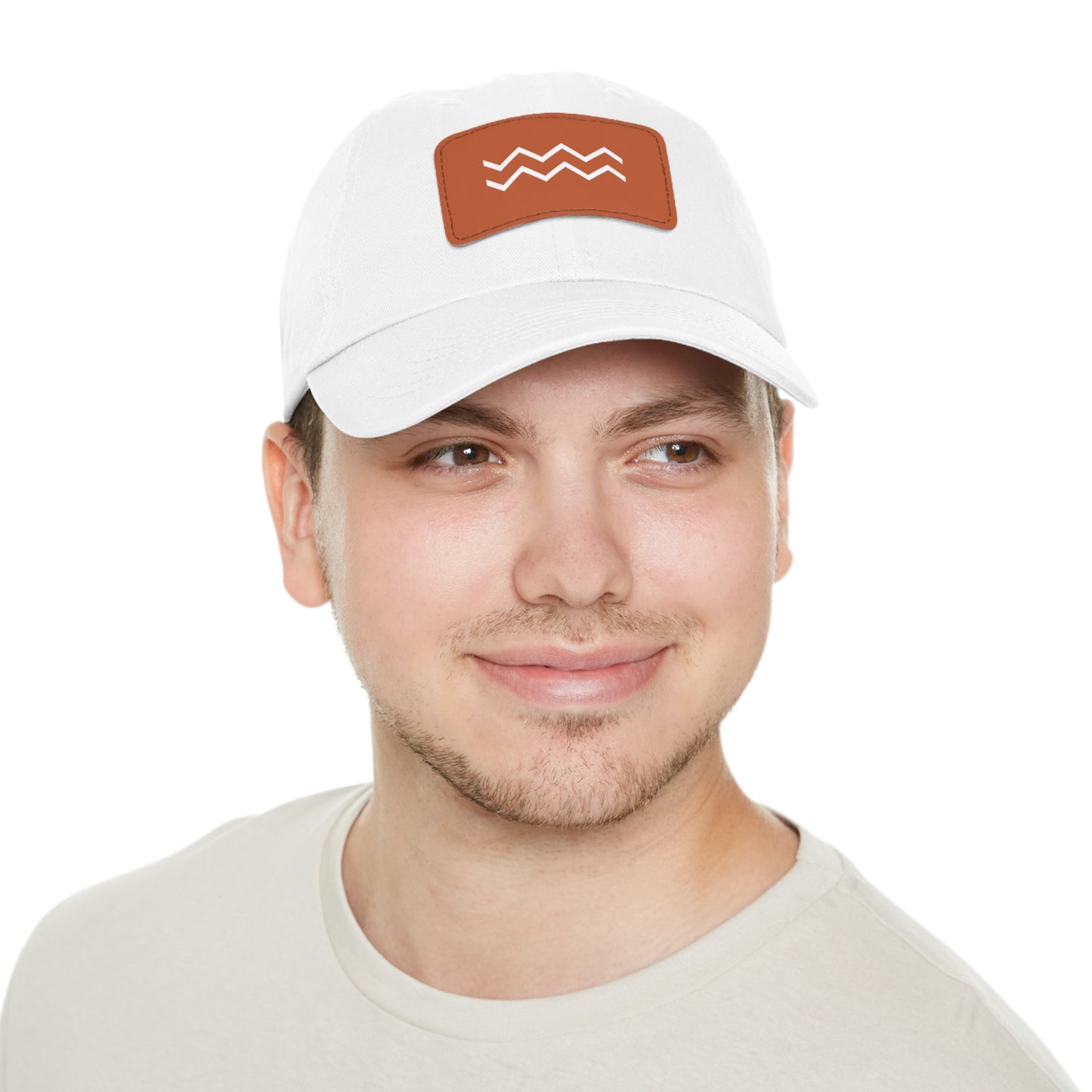 White Ripple Dad Hat