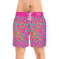 Pink Leopard Swim Trunks