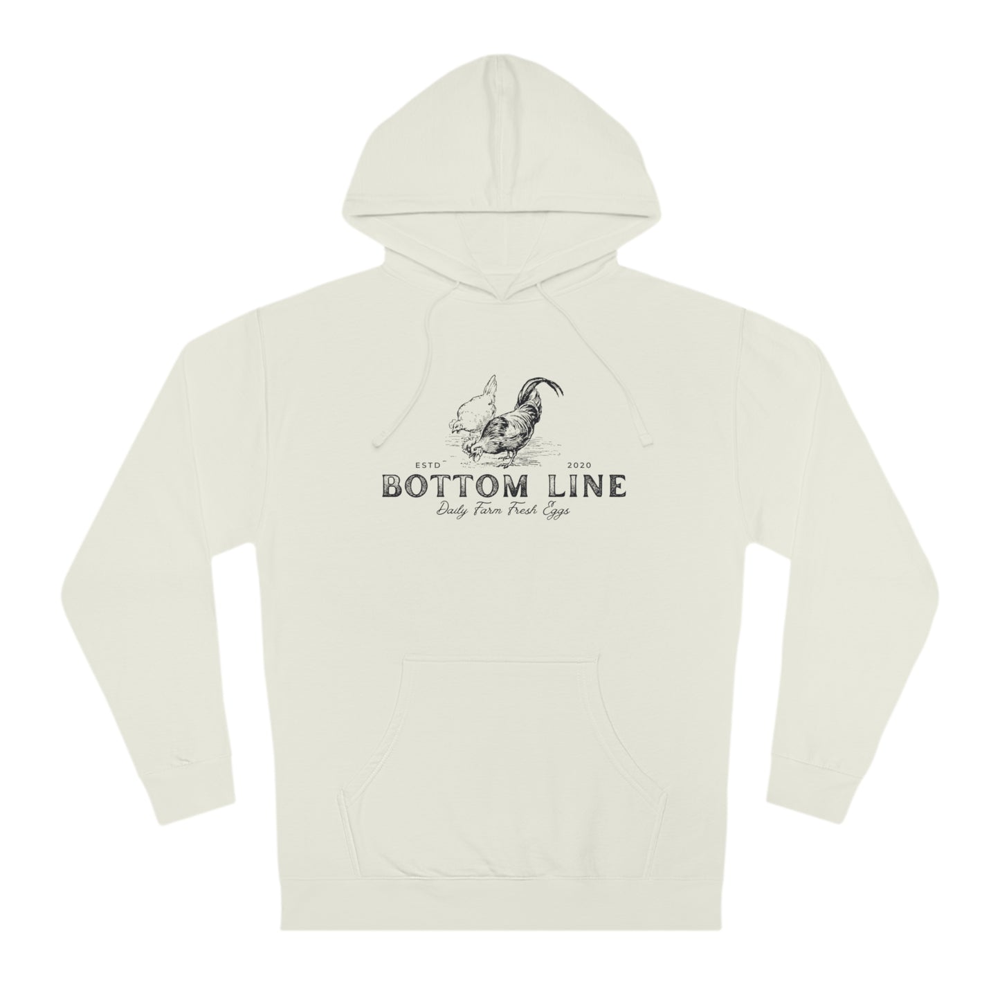 Farm Fresh Eggs Front Design Hoodie