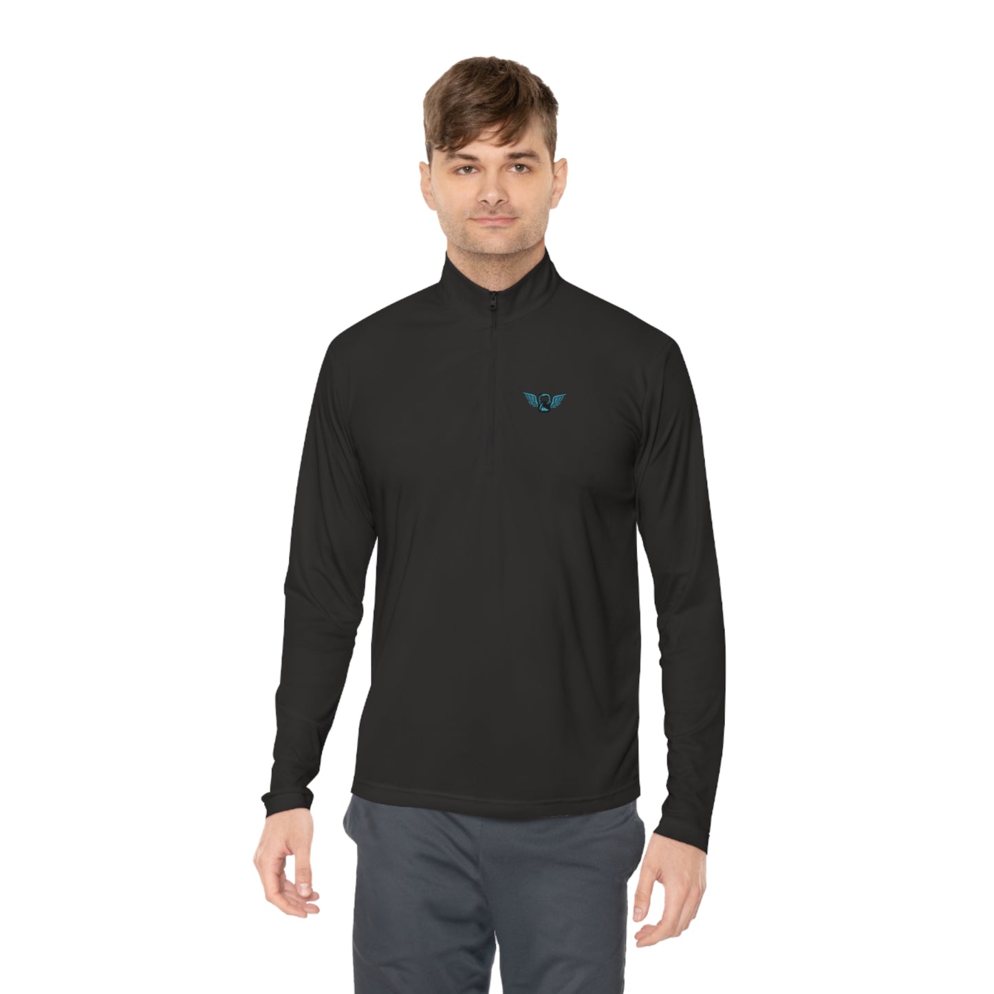 Dumbbell Wing Quarter-Zip Pullover