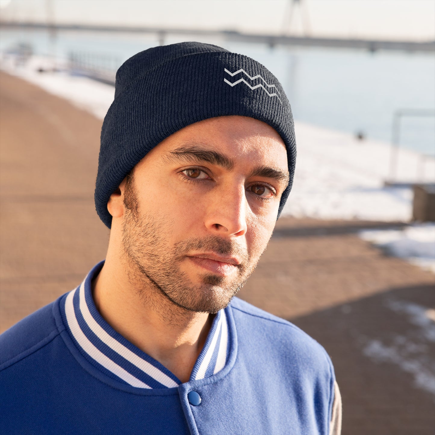 Bottom Line Logo Knit Beanie