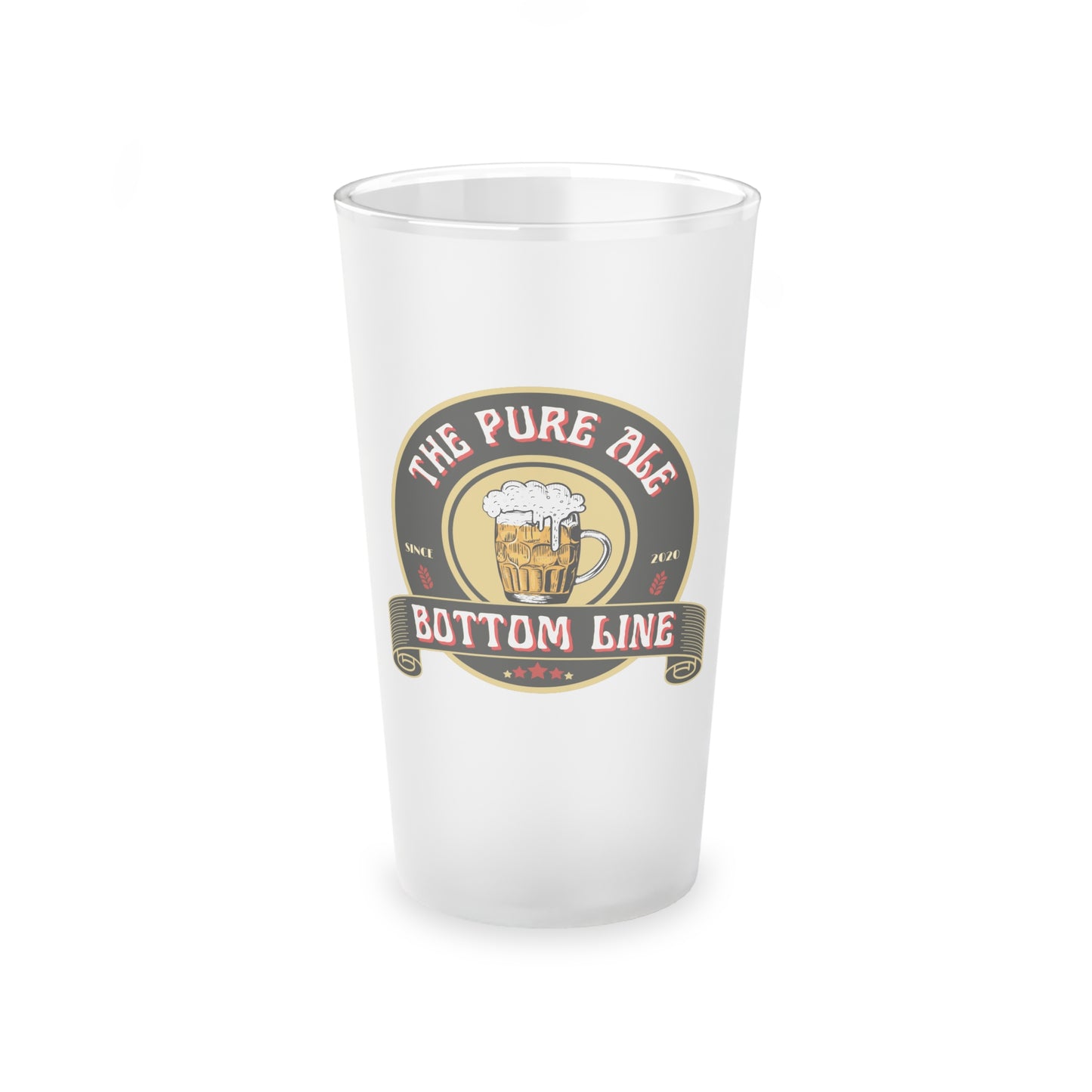 The Pure Ale 16oz Frosted Pint Glass