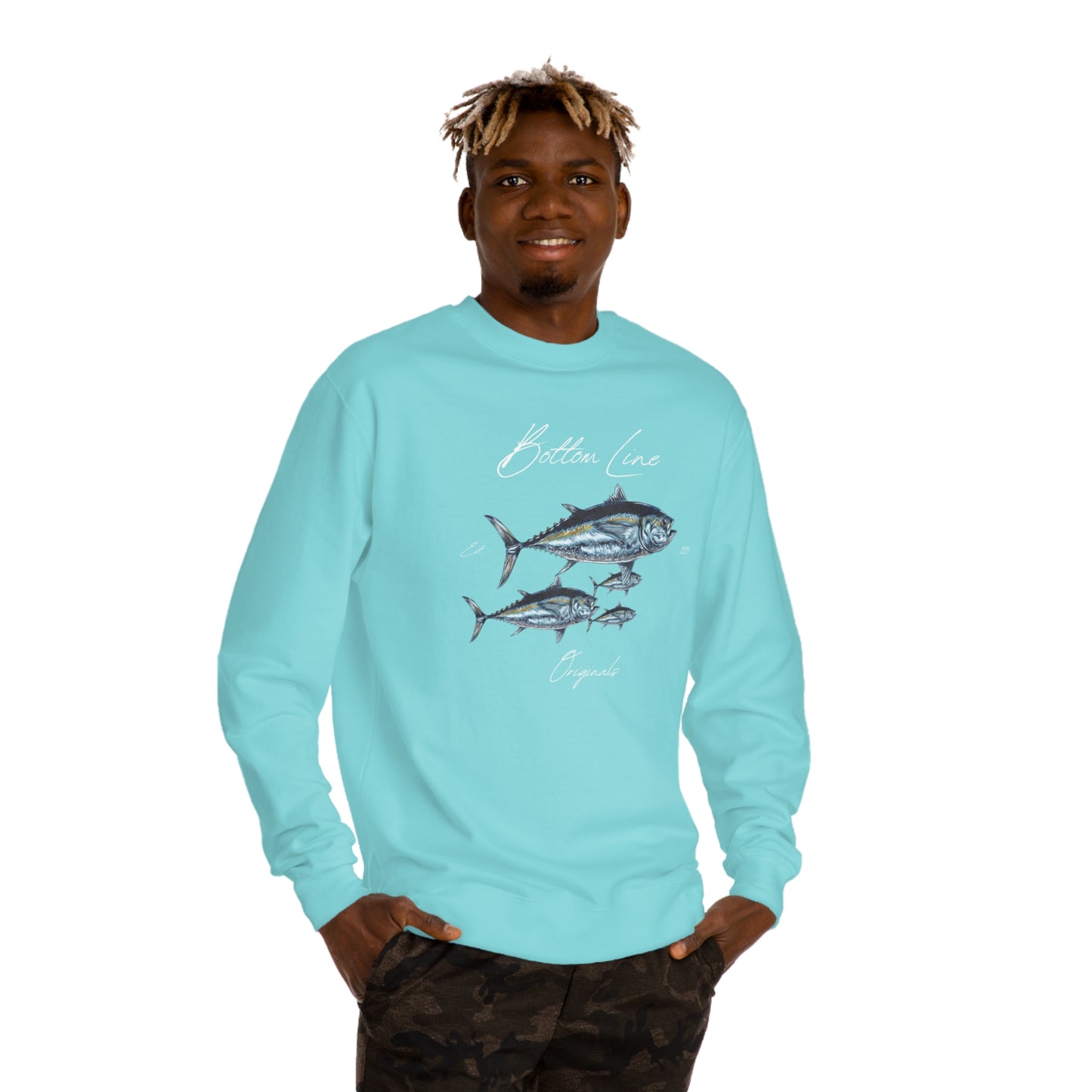 Original Tuna Front Design Crewneck Sweatshirt