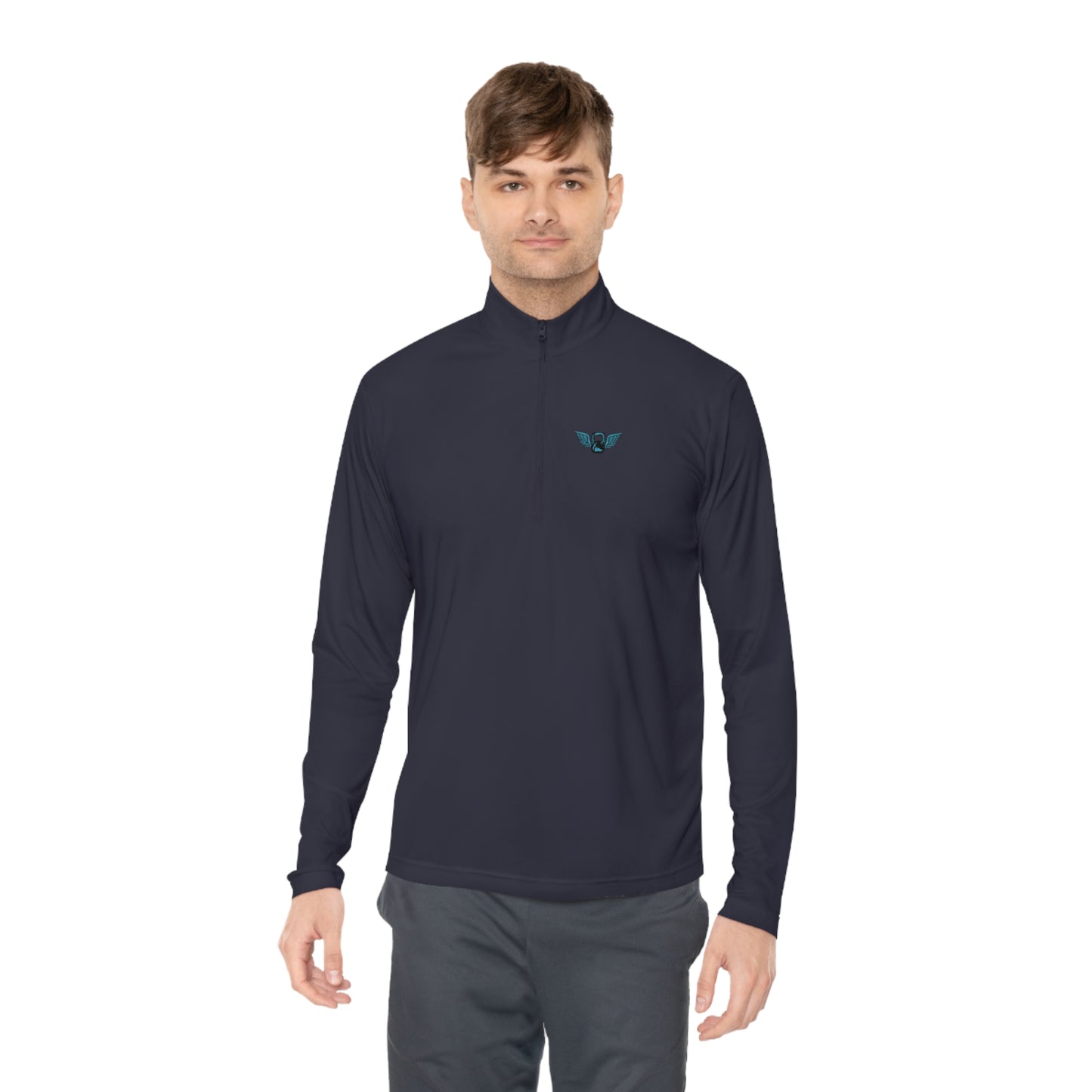 Dumbbell Wing Quarter-Zip Pullover