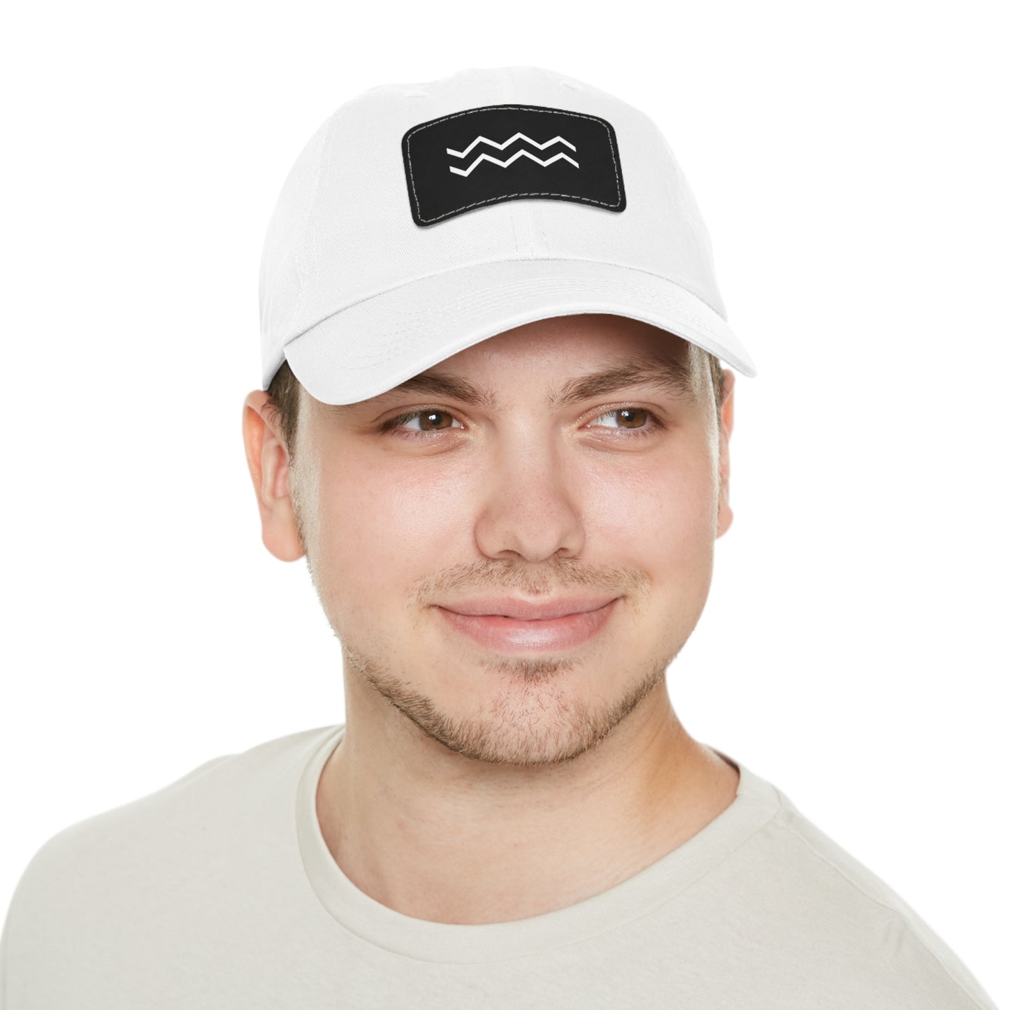 White Ripple Dad Hat