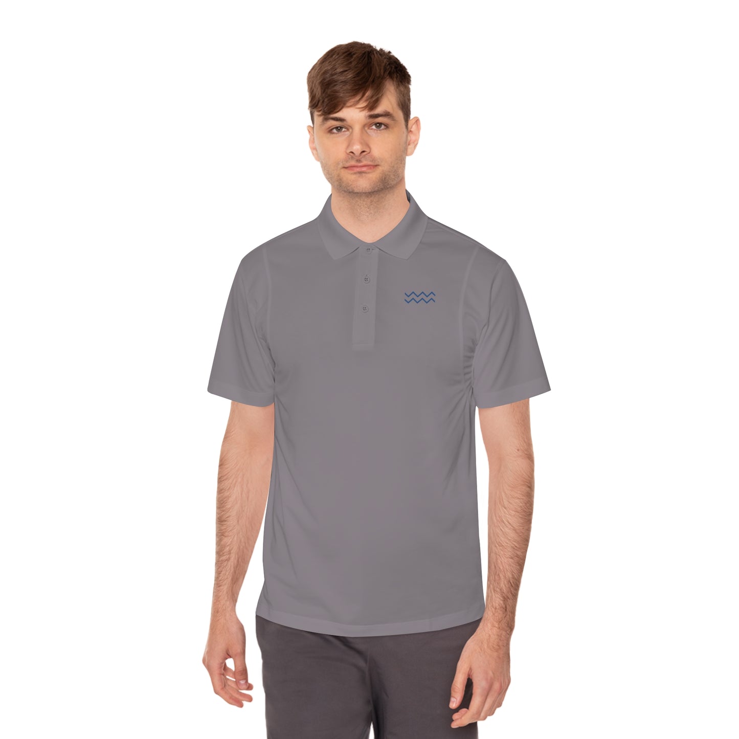 Blue Ripple Sport Polo