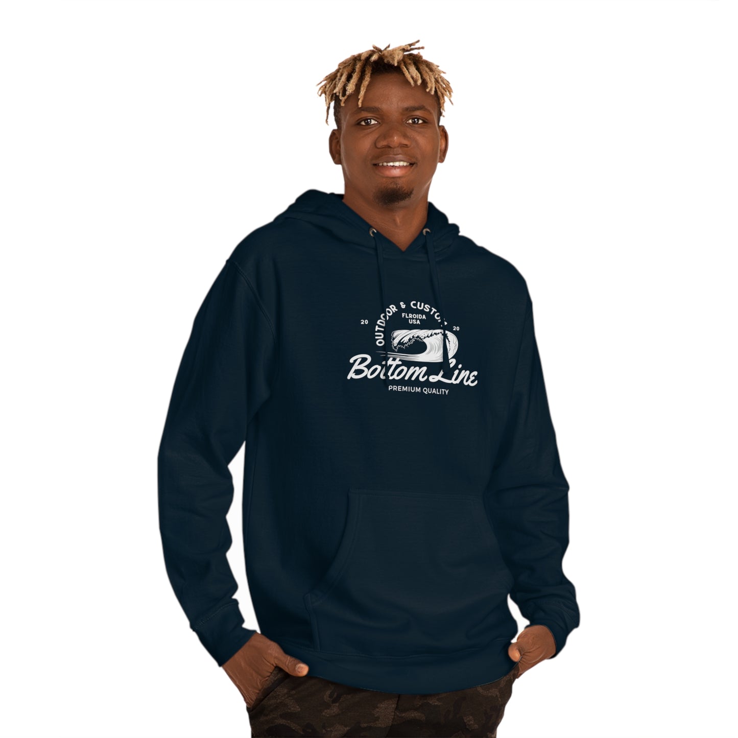 Wave Barrel Front Design Hoodie