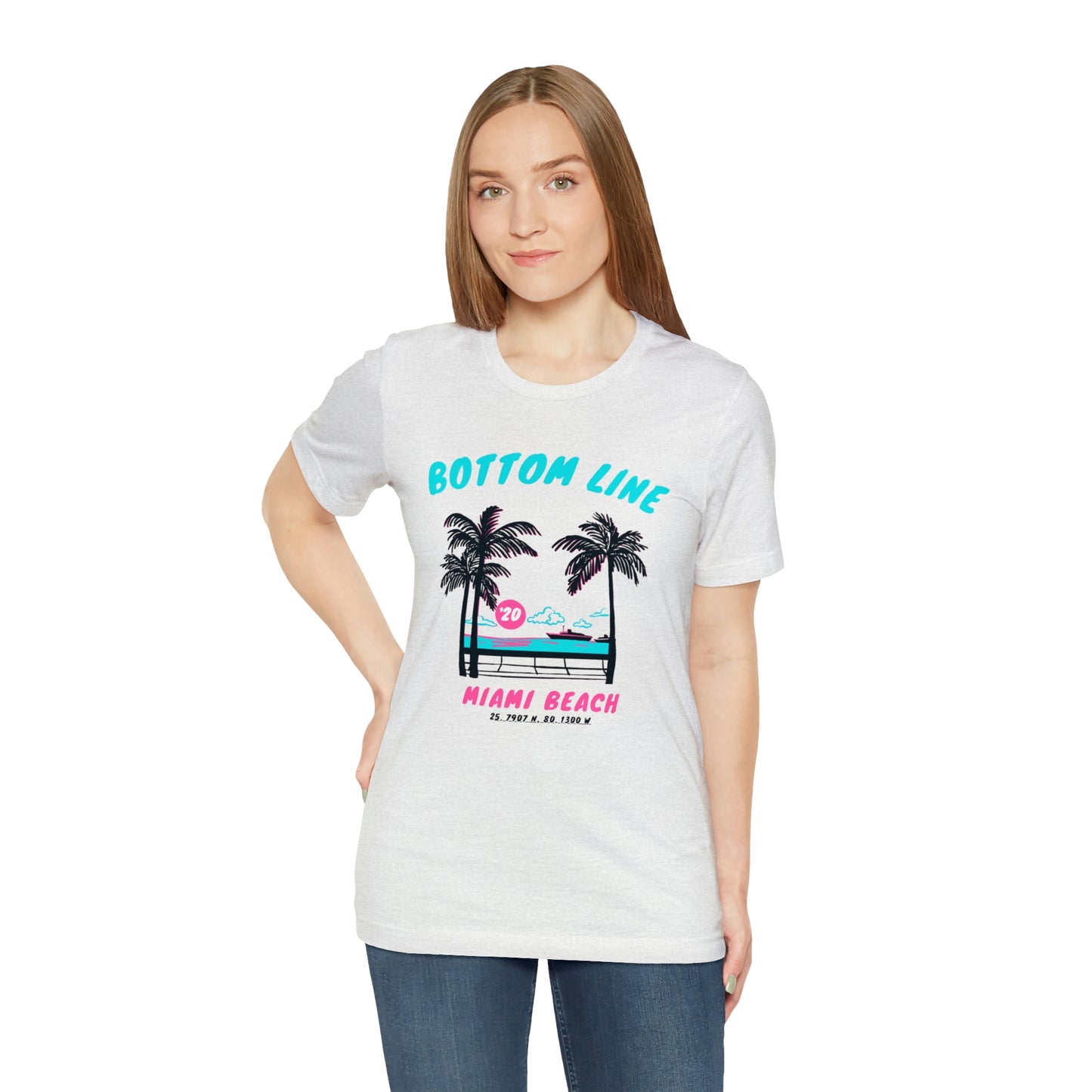 Miami Beach Front Design Tee