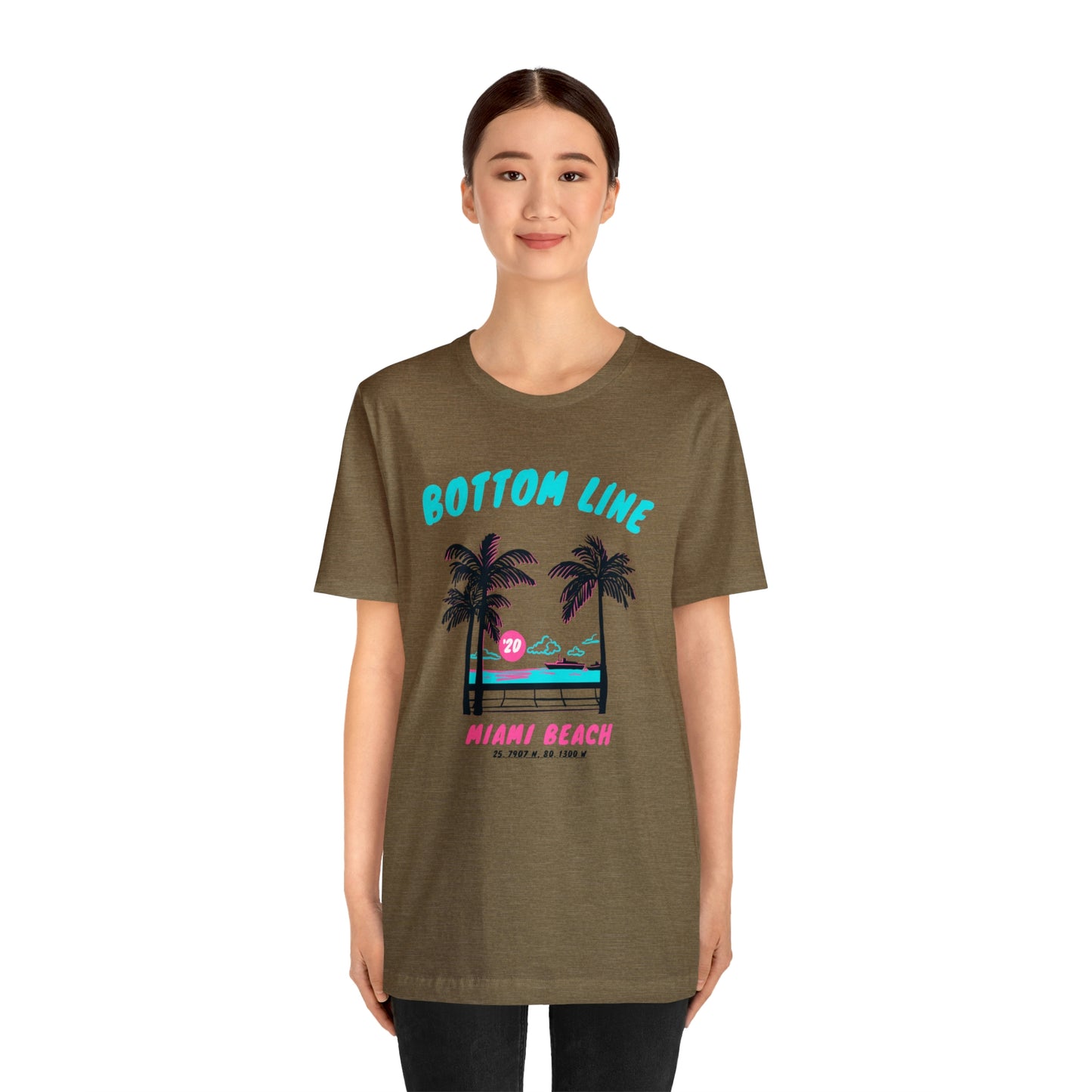 Miami Beach Front Design Tee