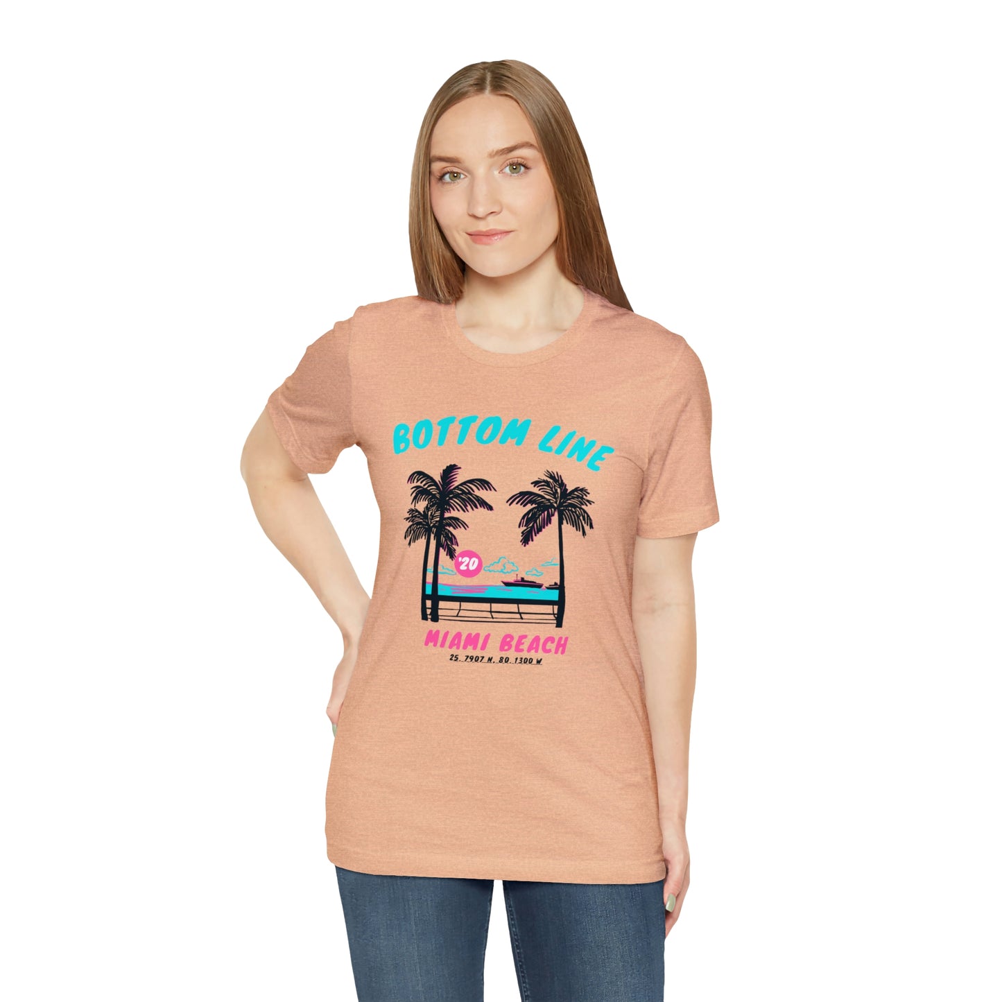 Miami Beach Front Design Tee