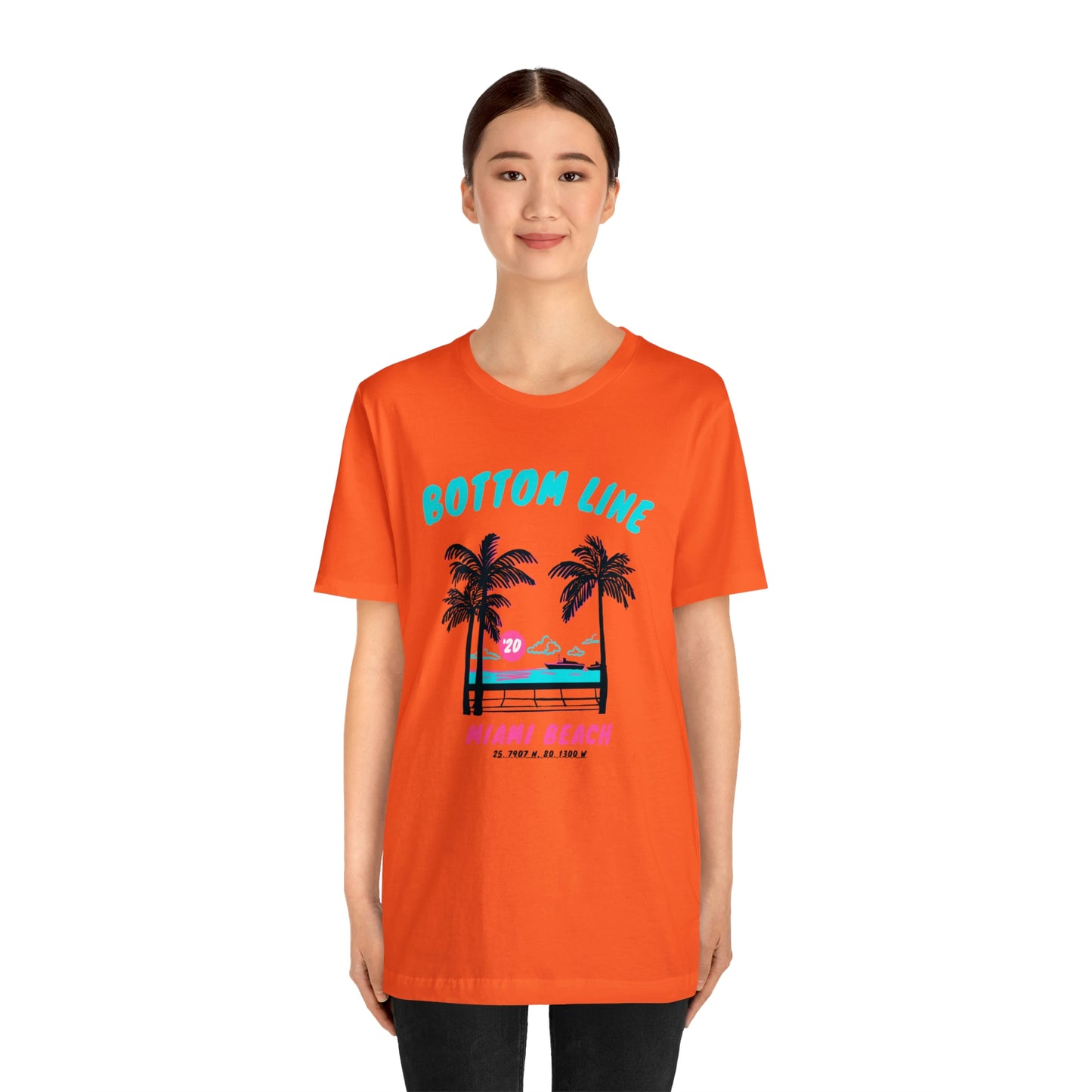 Miami Beach Front Design Tee