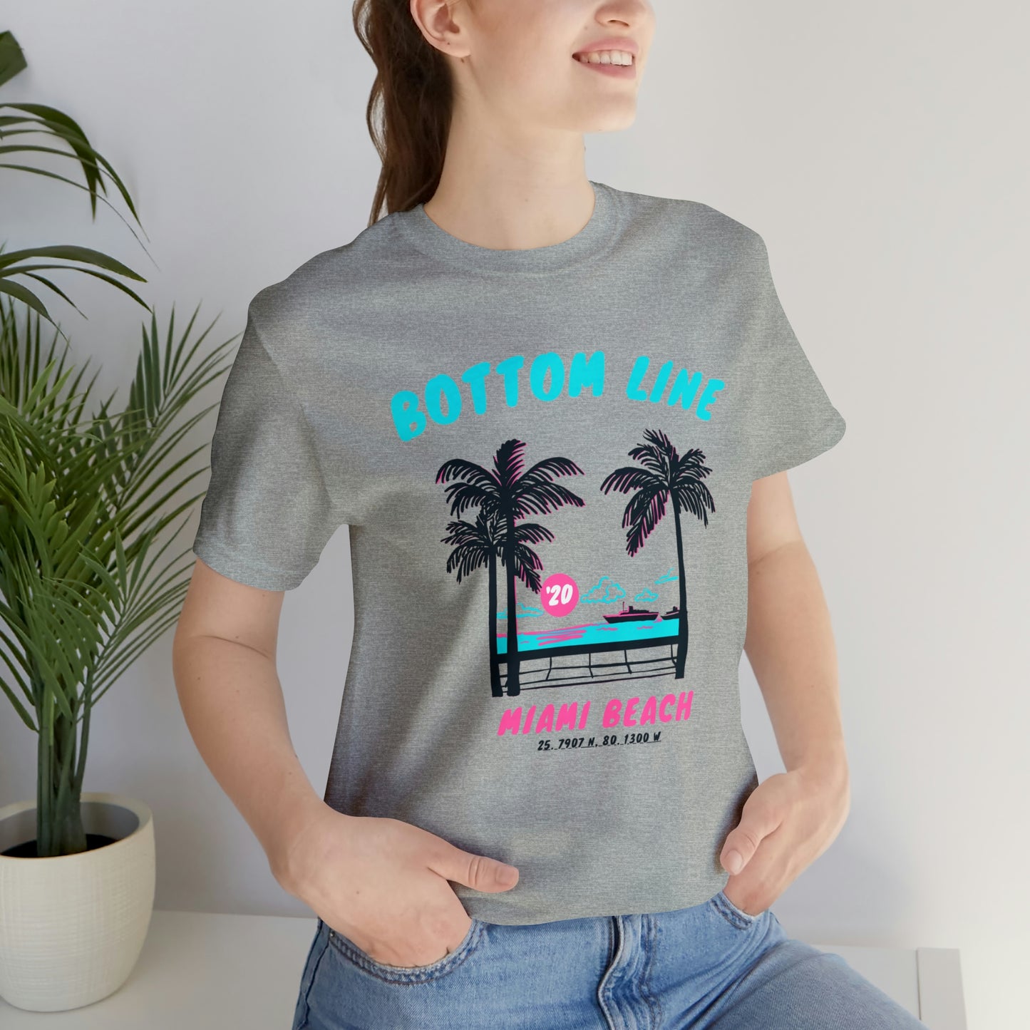 Miami Beach Front Design Tee