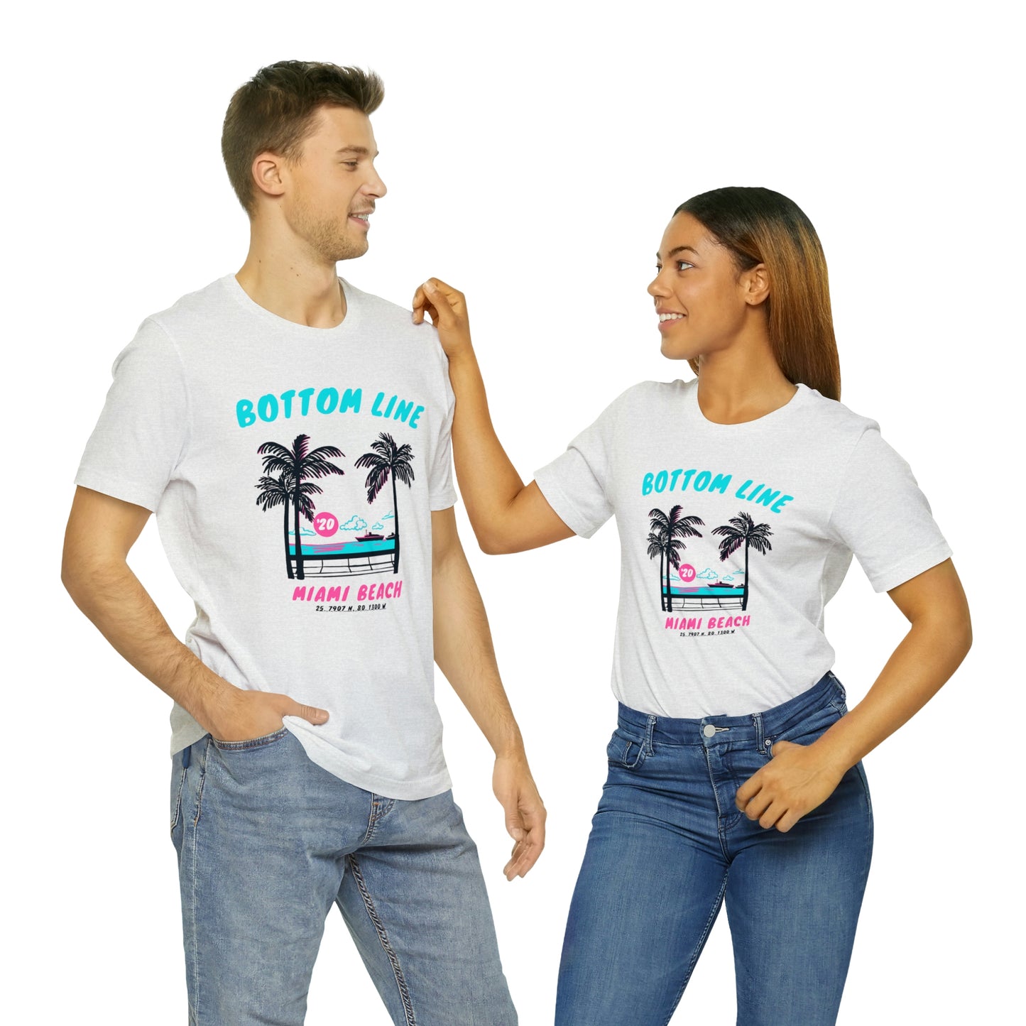 Miami Beach Front Design Tee