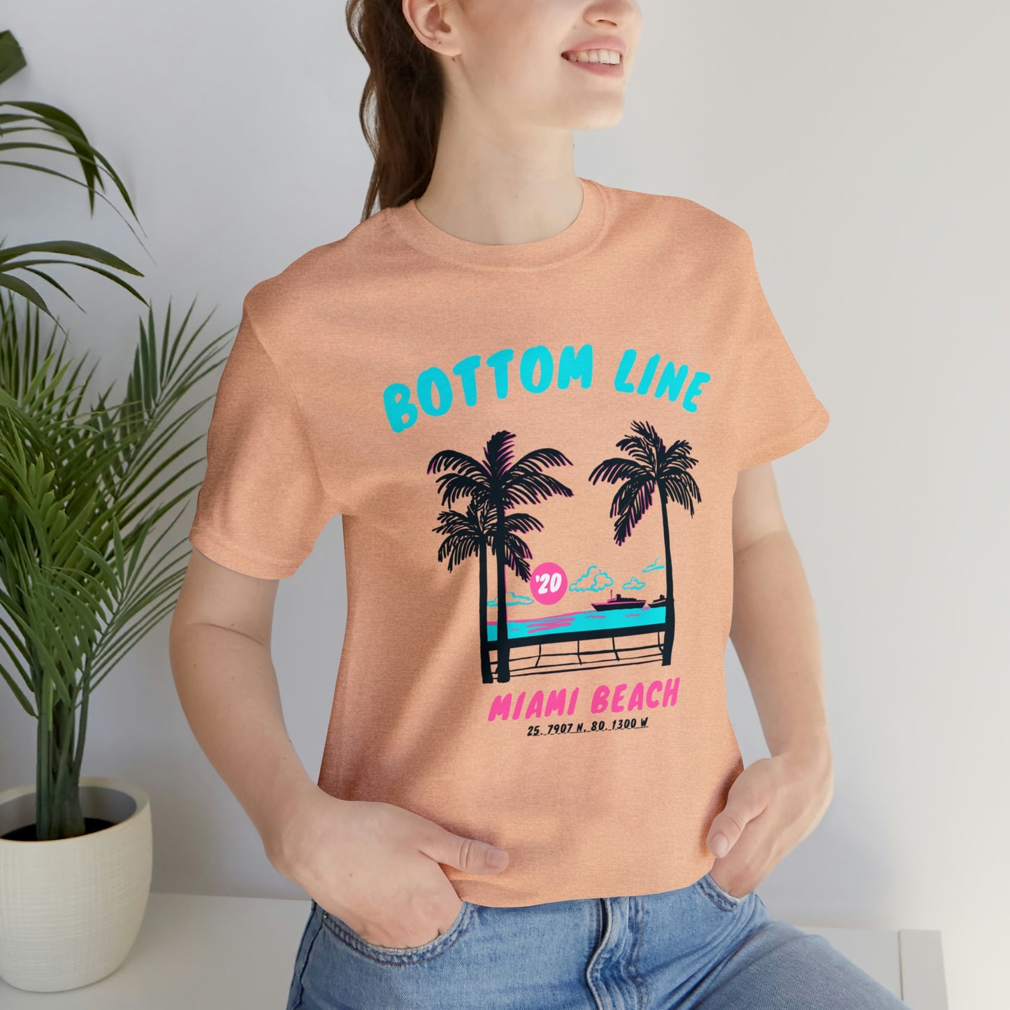 Miami Beach Front Design Tee