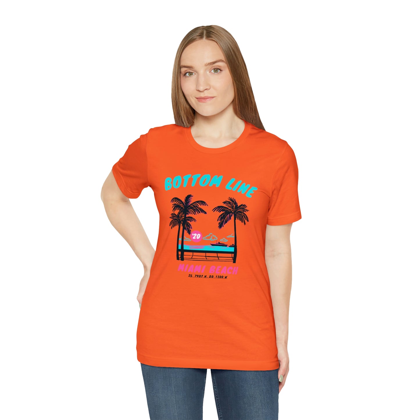 Miami Beach Front Design Tee