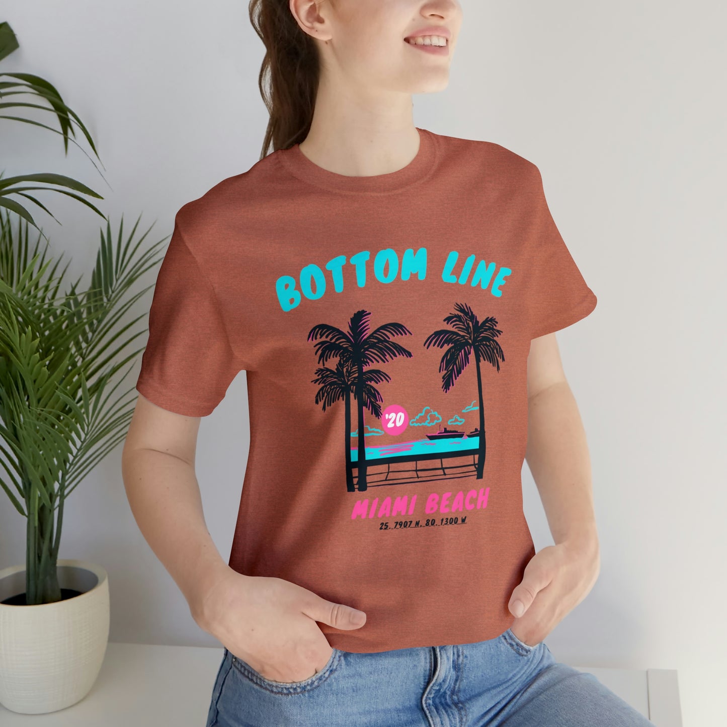 Miami Beach Front Design Tee