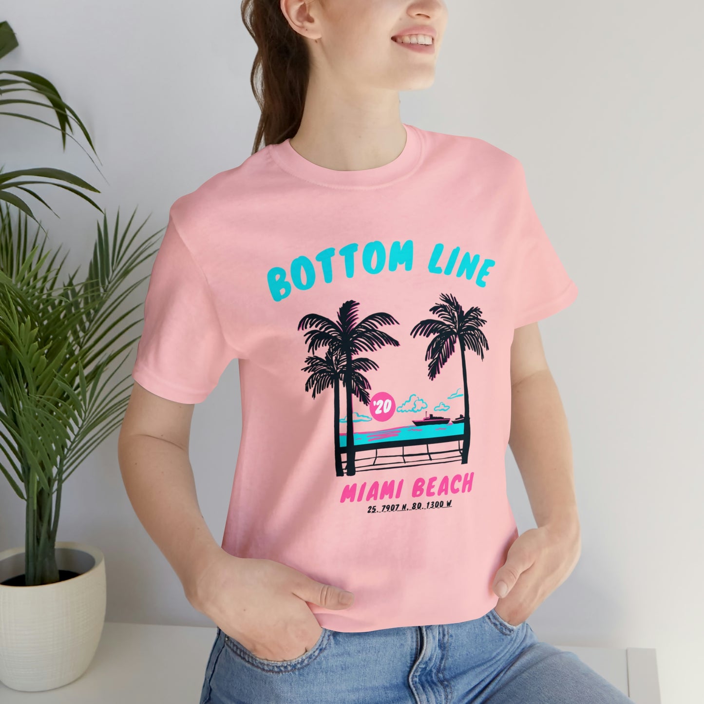 Miami Beach Front Design Tee