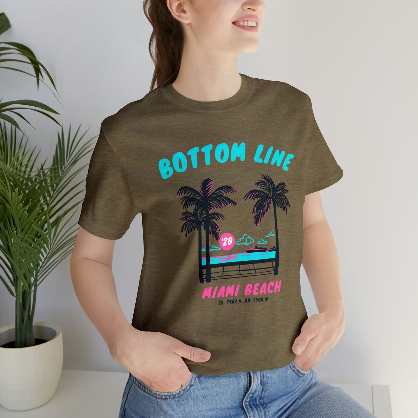 Miami Beach Front Design Tee