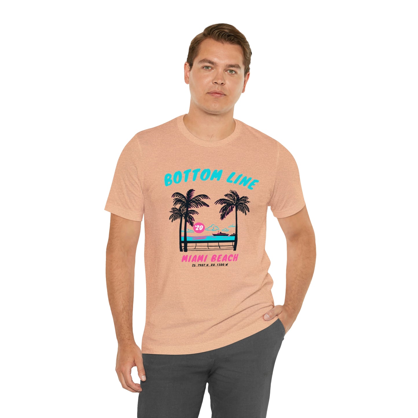 Miami Beach Front Design Tee